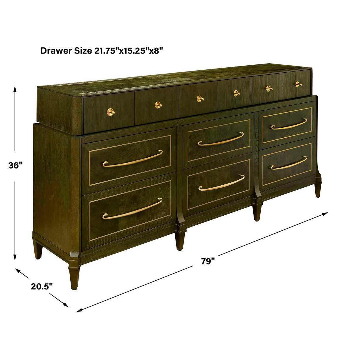 Green With Envy 9 Drawer Chest by Uttermost