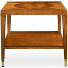 Marquetry Side Table in Medium Golden Brown by Uttermost