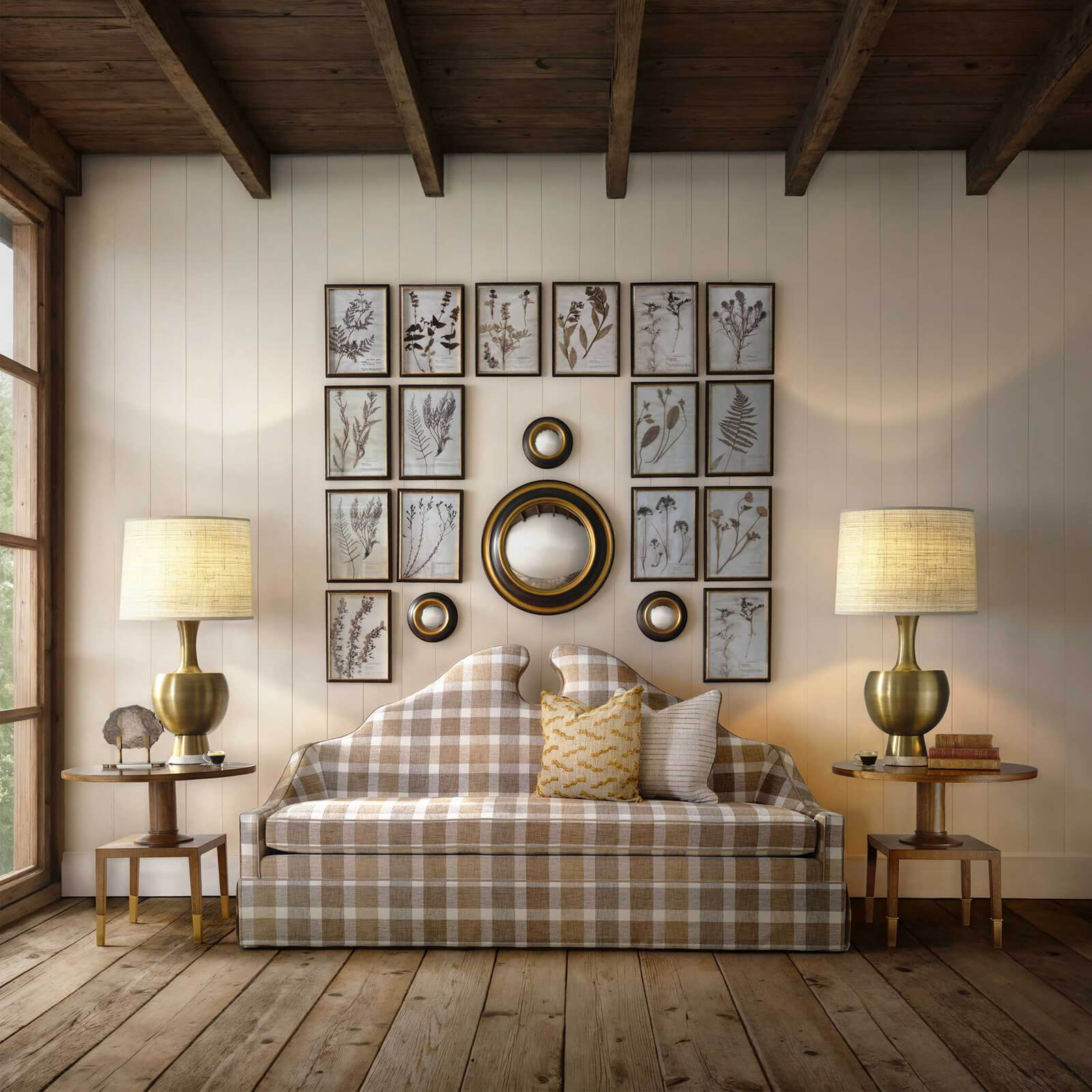 Put You On A Pedestal Side Table in Golden Brown by Uttermost