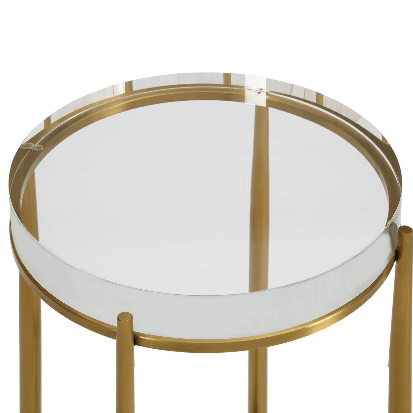 Crystal Clear Round Accent Table by Uttermost