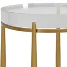 Crystal Clear Round Accent Table by Uttermost