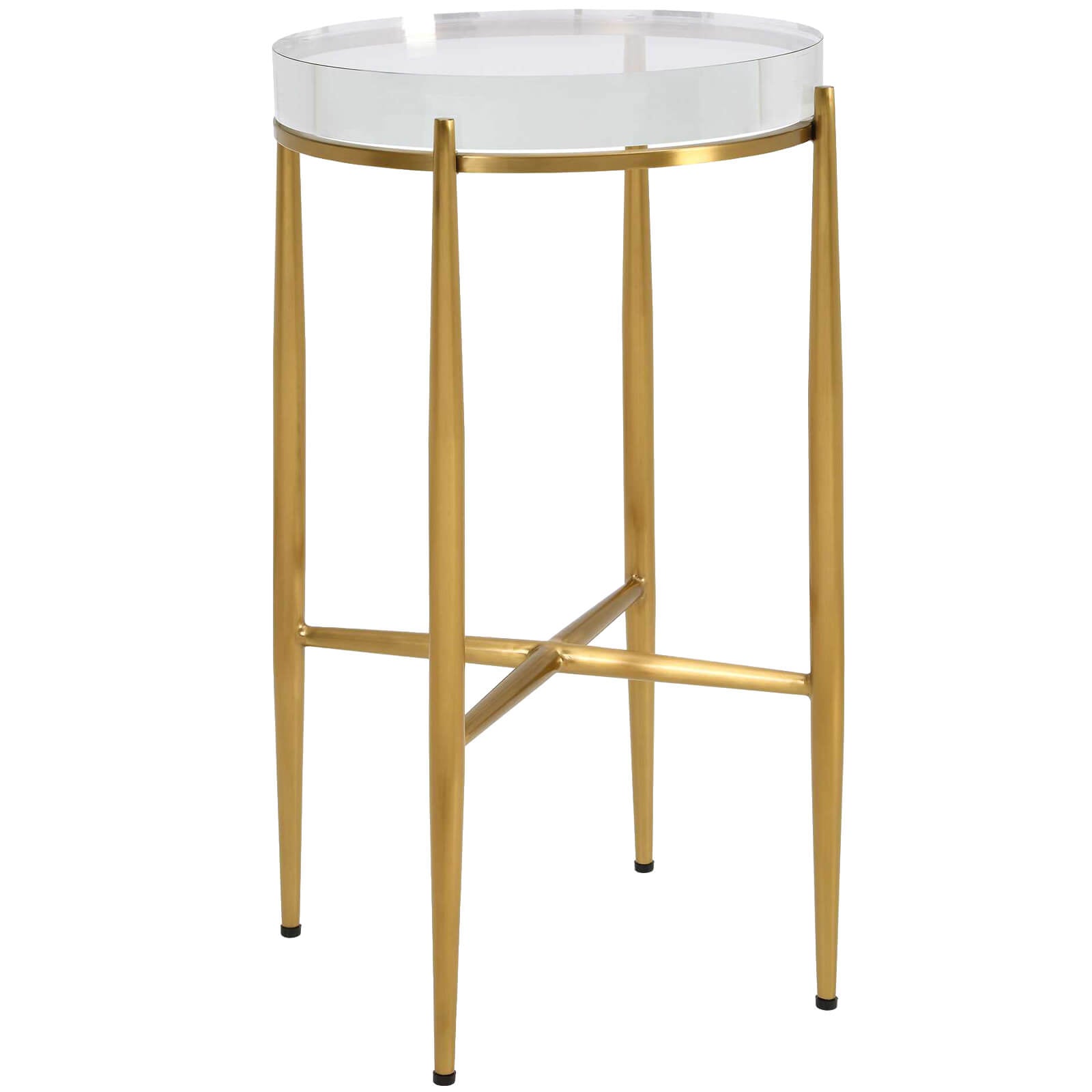 Crystal Clear Round Accent Table by Uttermost