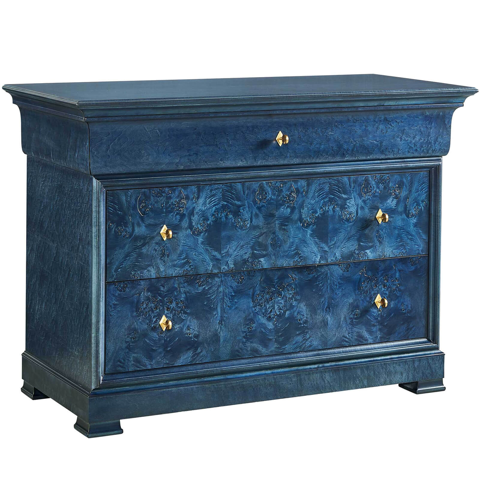Louis Philippe Chest of Drawers in True Blue by Uttermost