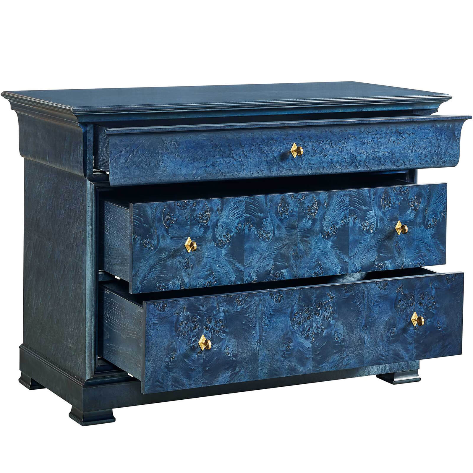 Louis Philippe Chest of Drawers in True Blue by Uttermost
