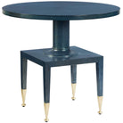 Put You On A Pedestal Side Table in True Blue by Uttermost
