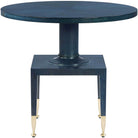 Put You On A Pedestal Side Table in True Blue by Uttermost