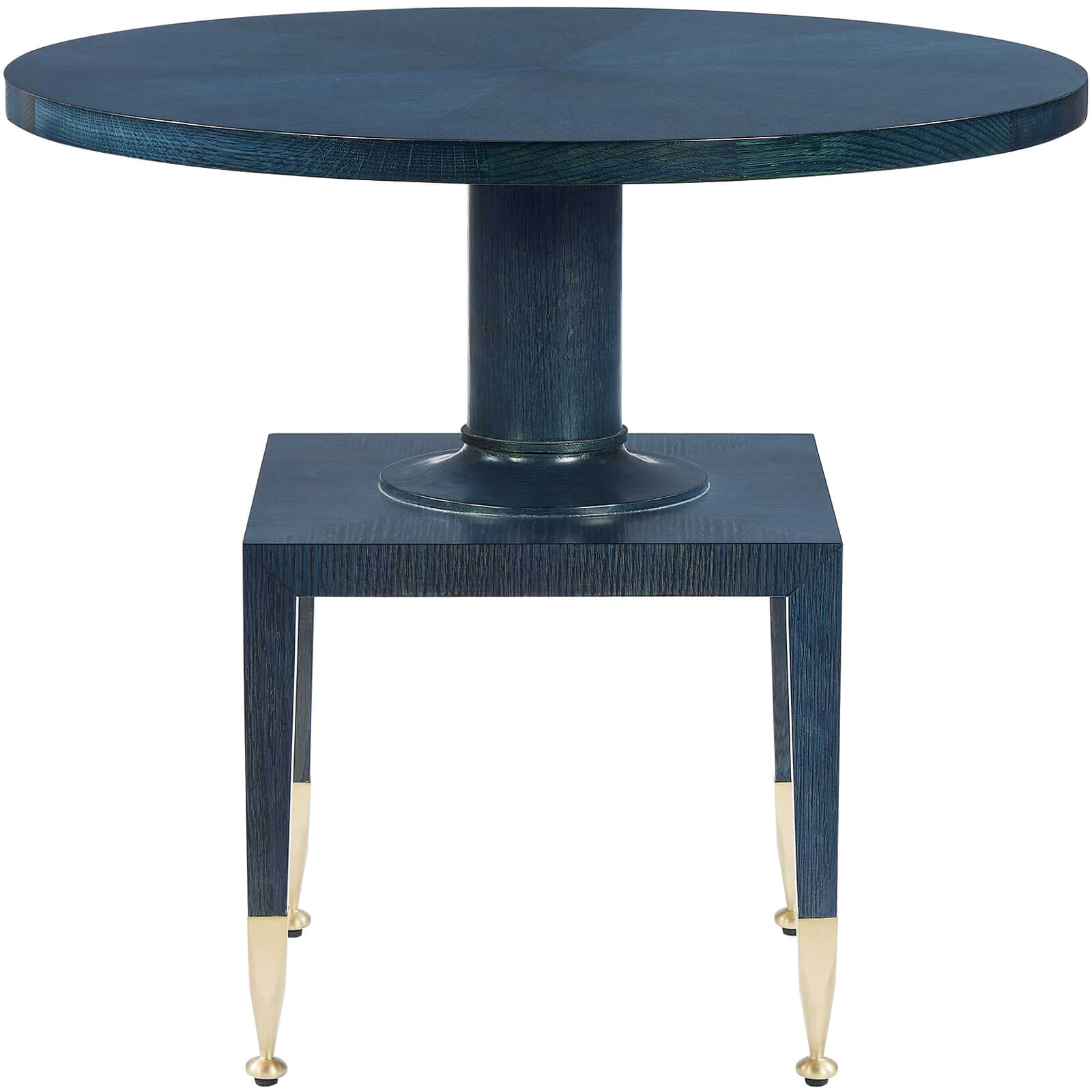 Put You On A Pedestal Side Table in True Blue by Uttermost