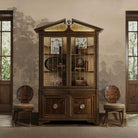 Pediment Tall Cabinet in Golden by Uttermost