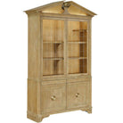 Pediment Tall Cabinet in Scrubbed Light Oak by Uttermost