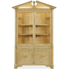 Pediment Tall Cabinet in Scrubbed Light Oak by Uttermost