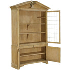 Pediment Tall Cabinet in Scrubbed Light Oak by Uttermost