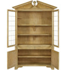 Pediment Tall Cabinet in Scrubbed Light Oak by Uttermost