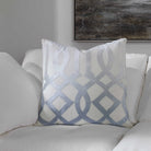 Ombre Fret Cushion - Blue by Uttermost