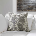 Labyrinth Cushion - Gray by Uttermost