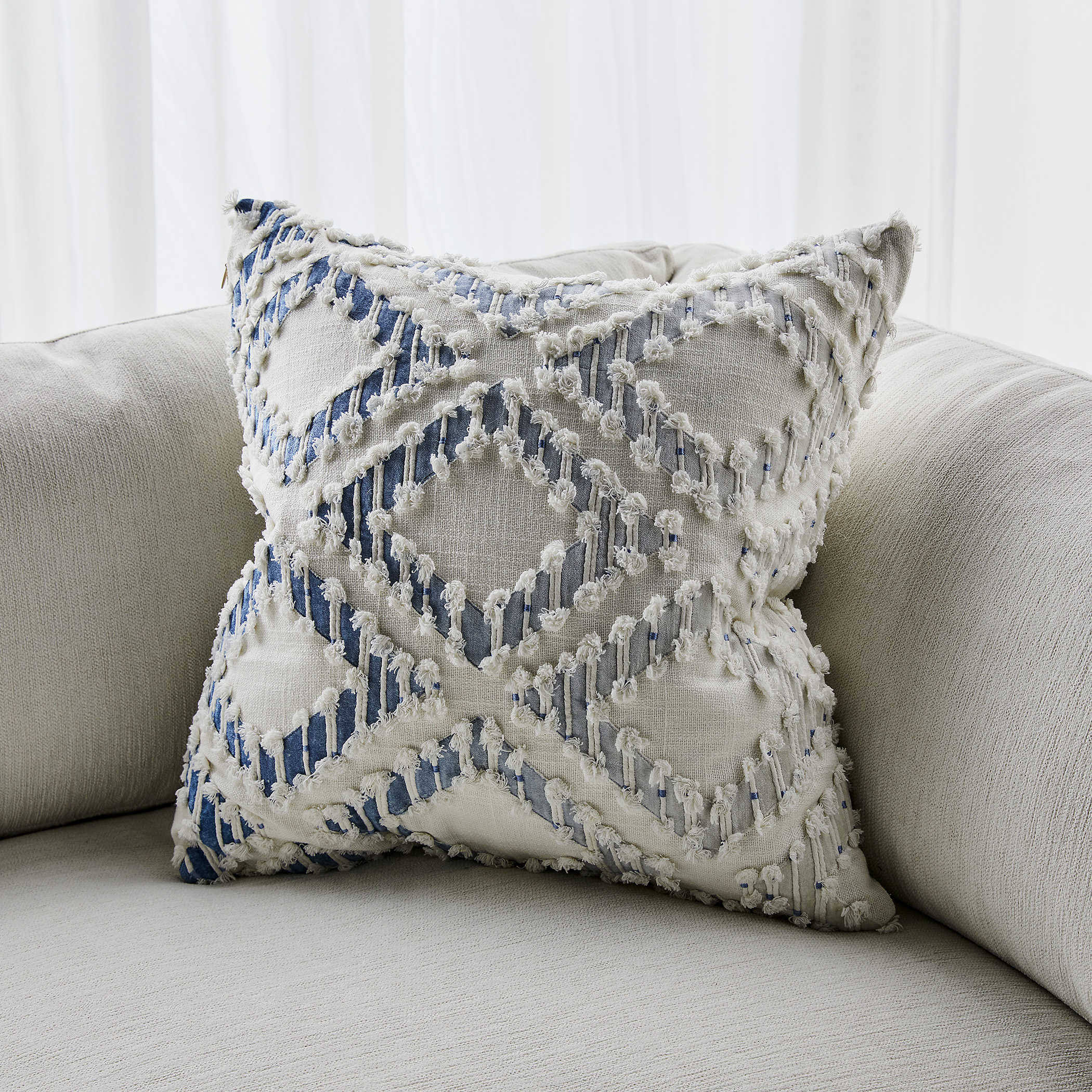 Fringe Element Cushion - Ombre Blue by Uttermost