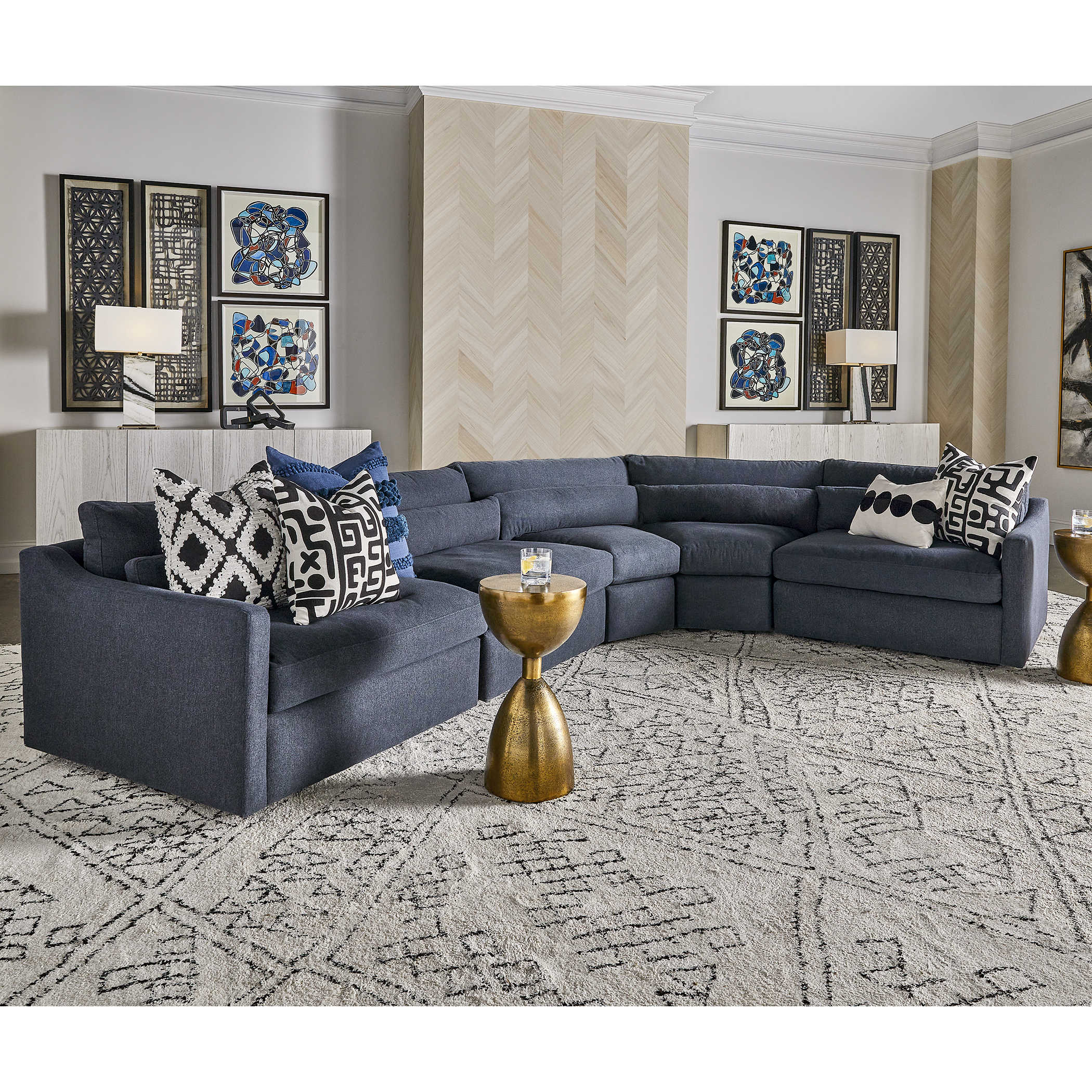 Fringe Element Cushion - Day and Night by Uttermost