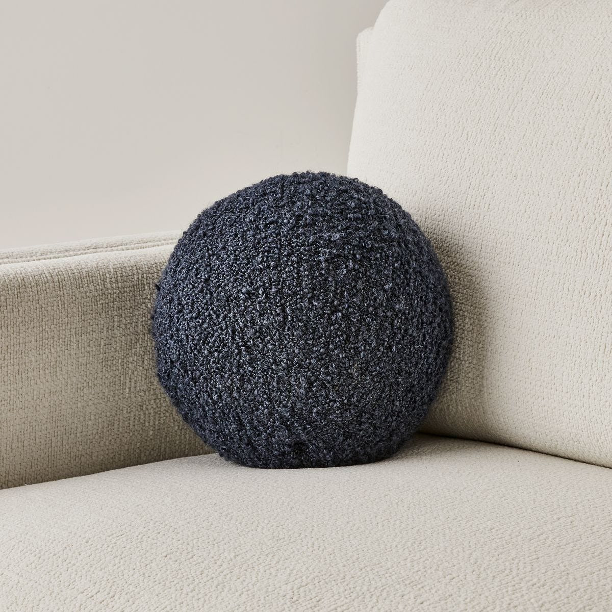 Ball Bearing Cushion in Bumpy Ride Indigo by Uttermost