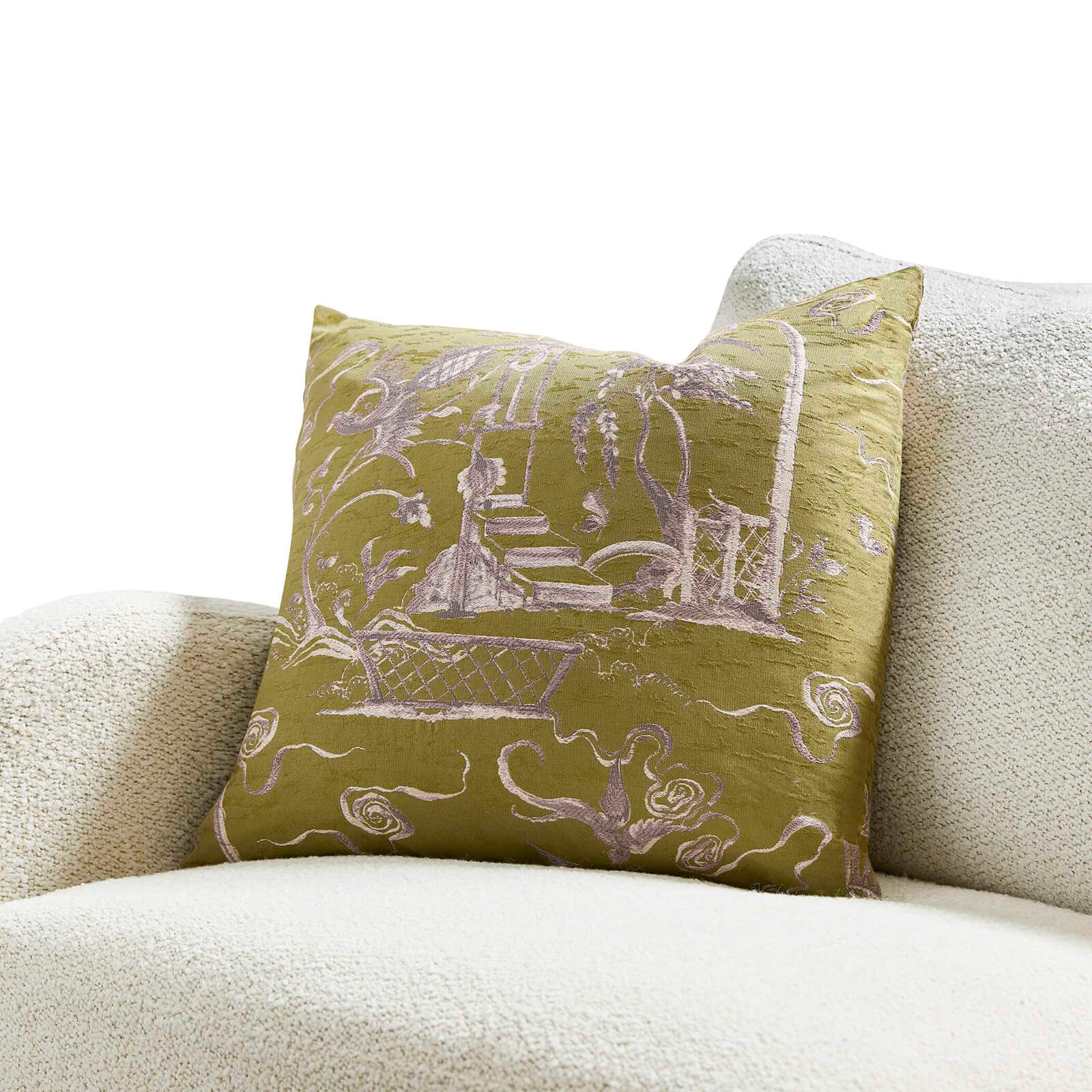 Vintage Folly Pillow in Olive by Uttermost