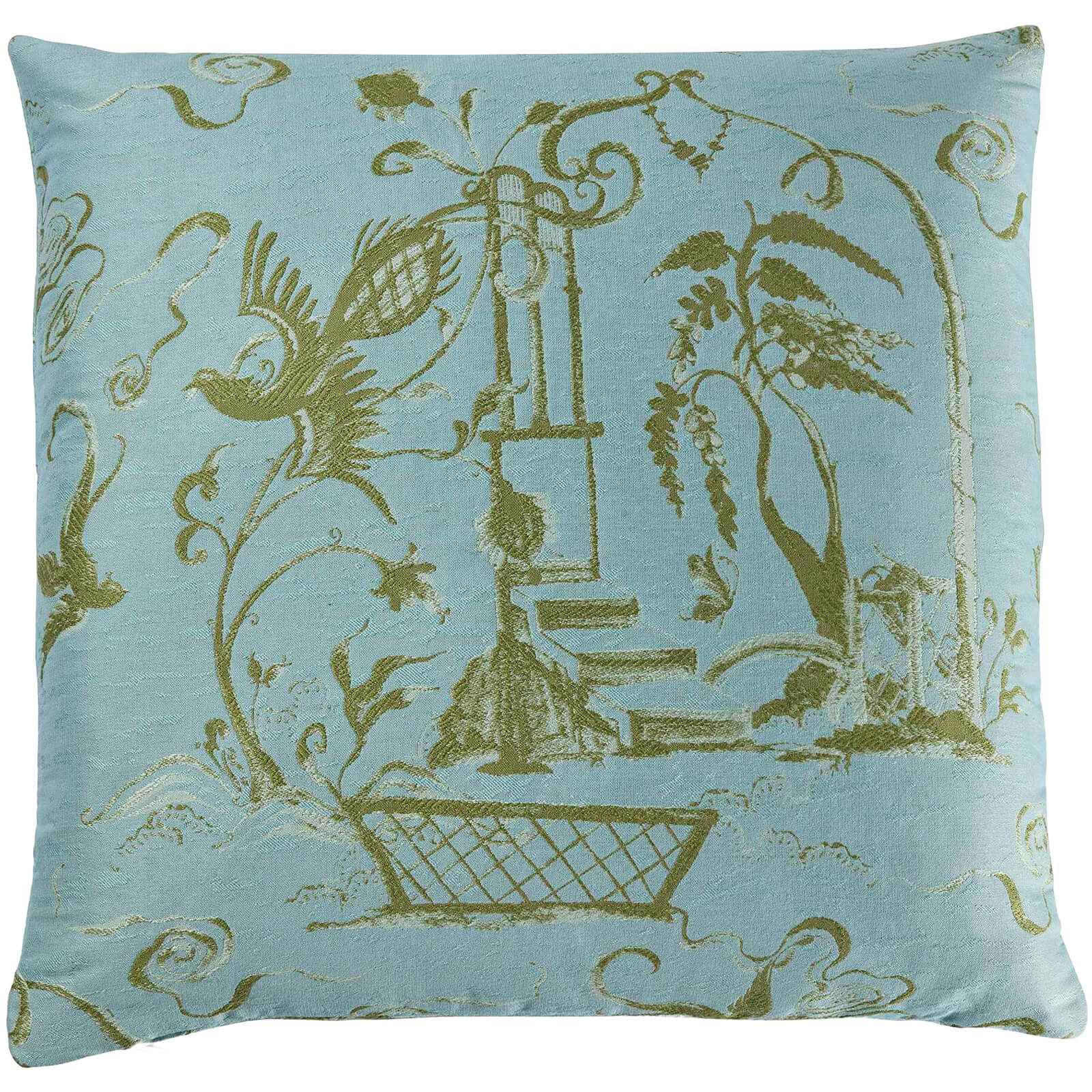 Vintage Folly Pillow in Sky Blue by Uttermost