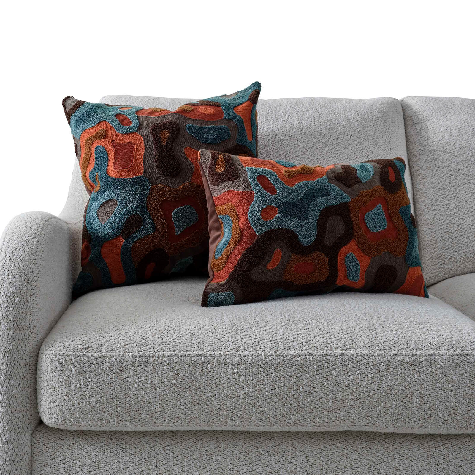 Water Flower Pillow in Lumbar Jewel Uttermost