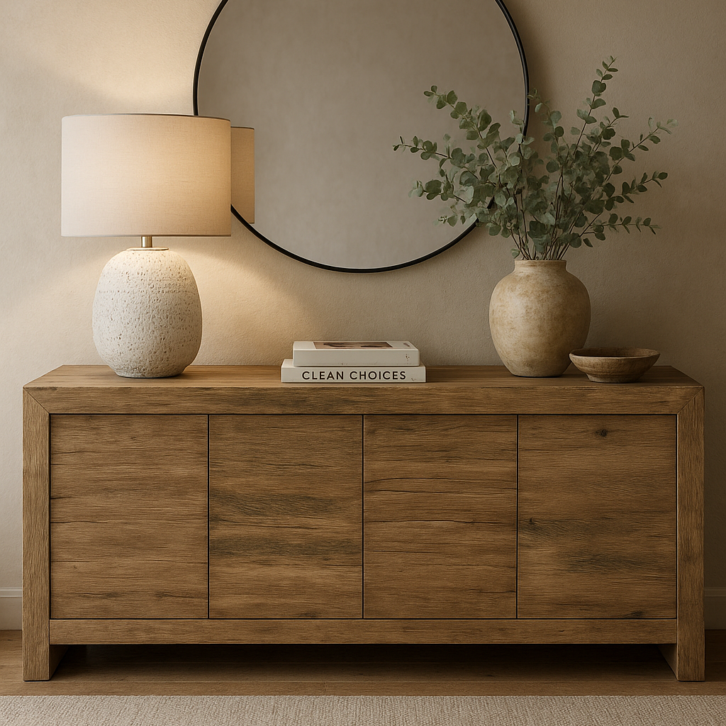Reclaimed Oak 4 Door Sideboard by Keiichi