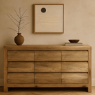 Reclaimed Oak 9 Drawer Chest of Drawers by Keiichi