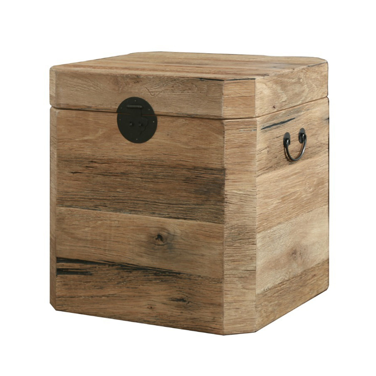 Reclaimed Oak Bedside Trunk by Keiichi