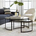 Rhea Black Nesting Coffee Tables - Set of 2 by Uttermost