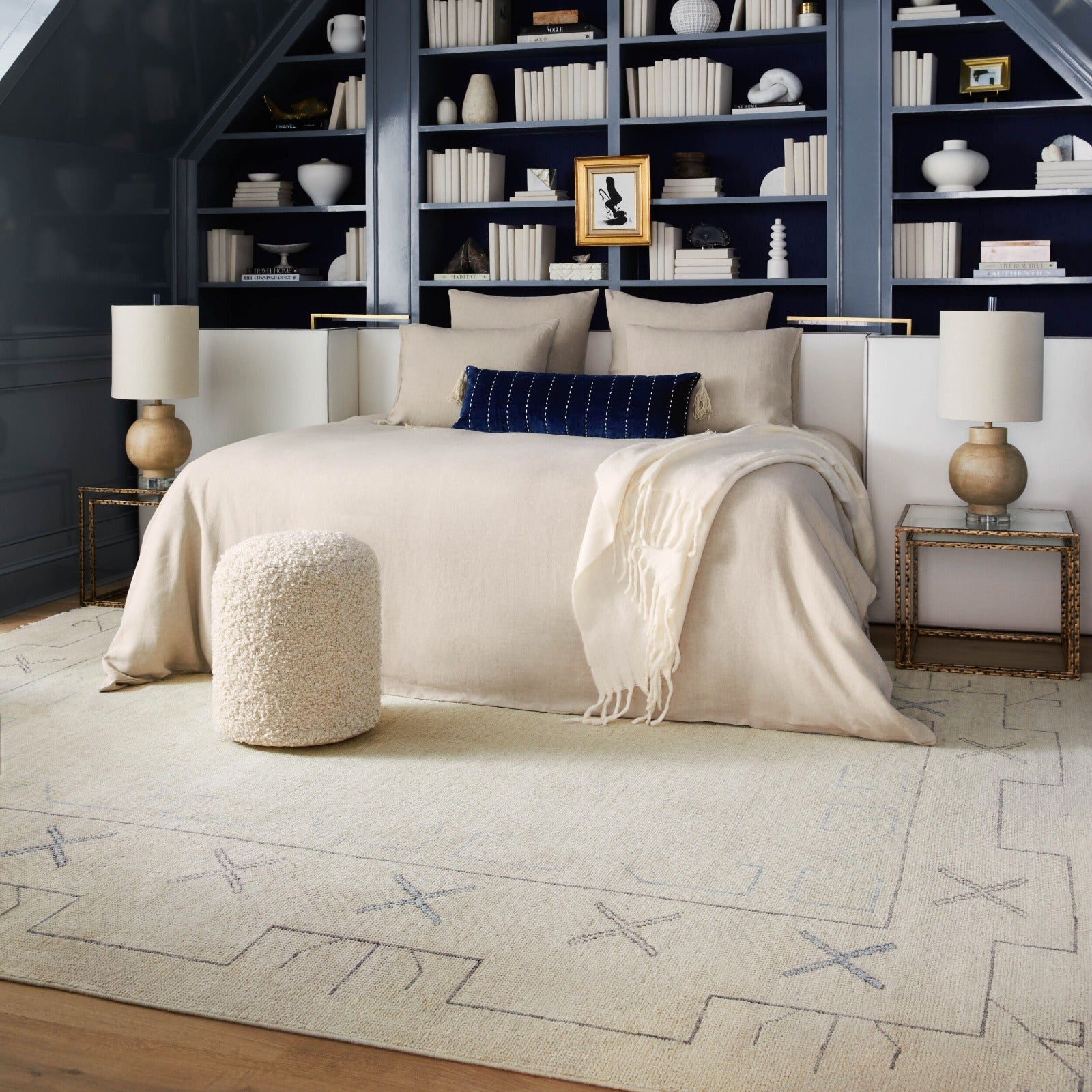 Riviera Hand Knotted Rug in Light Neutral by Keiichi