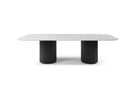 Lantine Matt Black & Marble Dining Table 270cm by Tommy Franks
