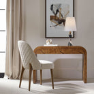 Rocco Mappa Burl Desk by Uttermost