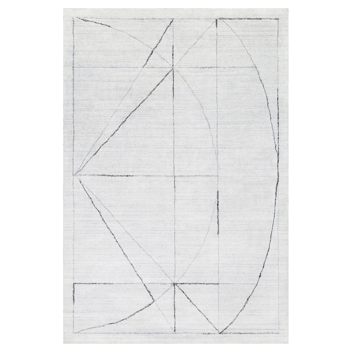 Costilla Modern White 6 X 9 Rug Uttermost