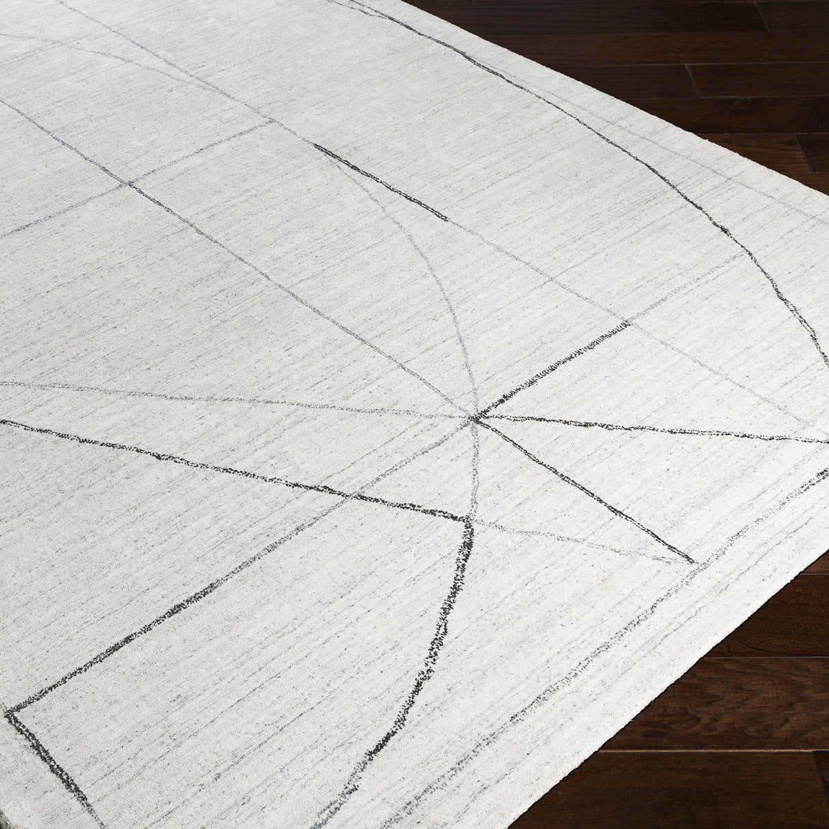 Costilla Modern Rug in White - 274 x 396 cm Uttermost