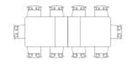 Hudson Extending Dining Table in Dark - 213-305cm by Theodore Alexander