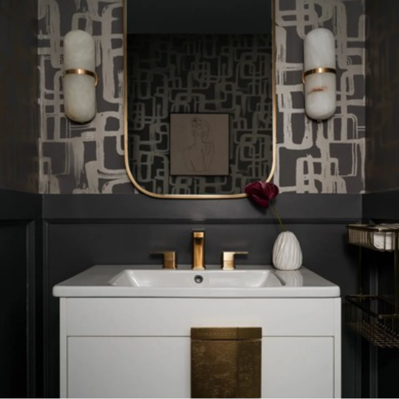 Taft Plated Brass Mirror by Uttermost