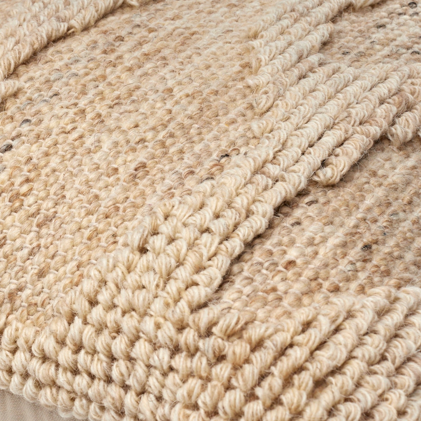 Sand Dunes Woven Cushion in Beige by Keiichi