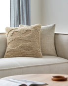 Sand Dunes Woven Cushion in Beige by Keiichi