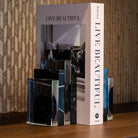 Fancy Black Marble & Crystal Bookstand by Richmond Interiors