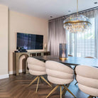 Desire Brushed Gold Chandelier - Medium by Richmond Interiors