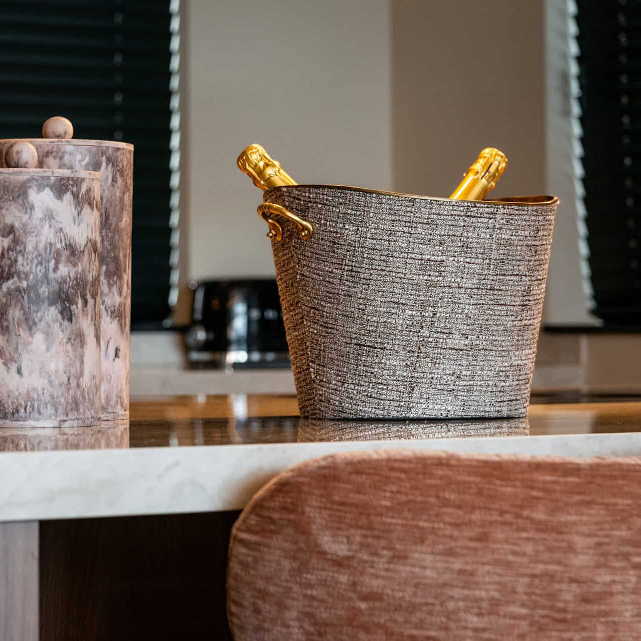 Brady Beige Champagne Cooler by Richmond Interiors