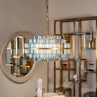 Desire Brushed Gold Chandelier - Small by Richmond Interiors