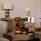Elba Small Brown Glass Hourglass by Richmond Interiors