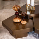 Elba Small Brown Glass Hourglass by Richmond Interiors