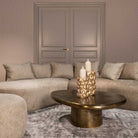 Pulitzer Brushed Gold Coffee Table by Richmond Interiors