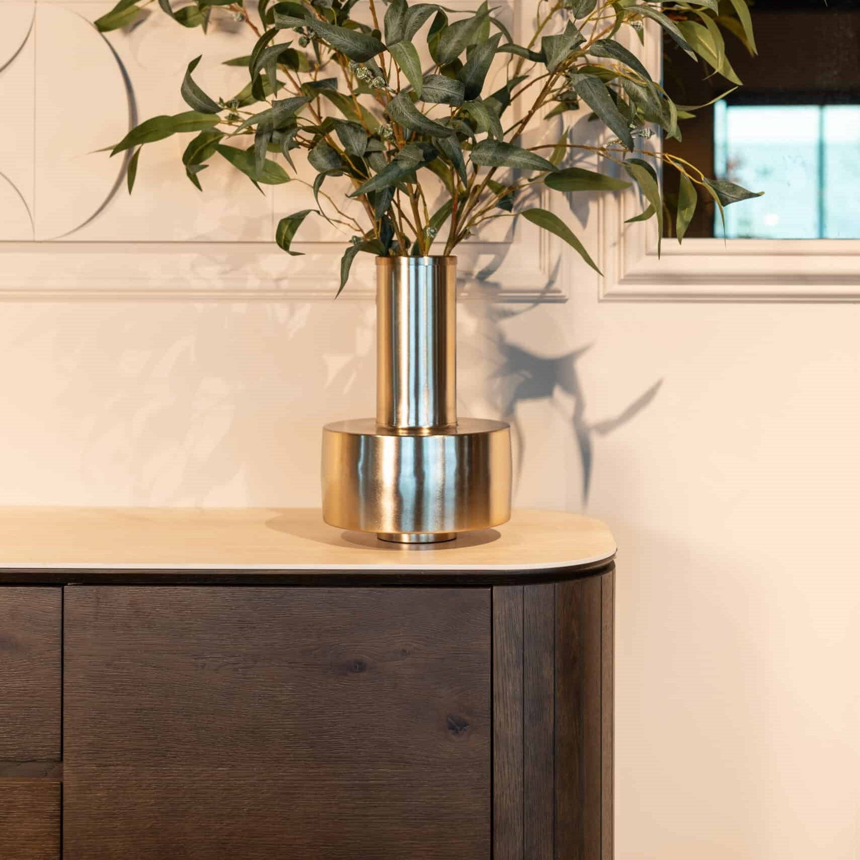 Ritz Brown Oak & Ceramic Top Sideboard by Richmond Interiors