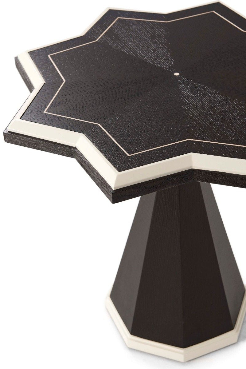 Side Table Atticus in Ebonized Oak by Theodore Alexander