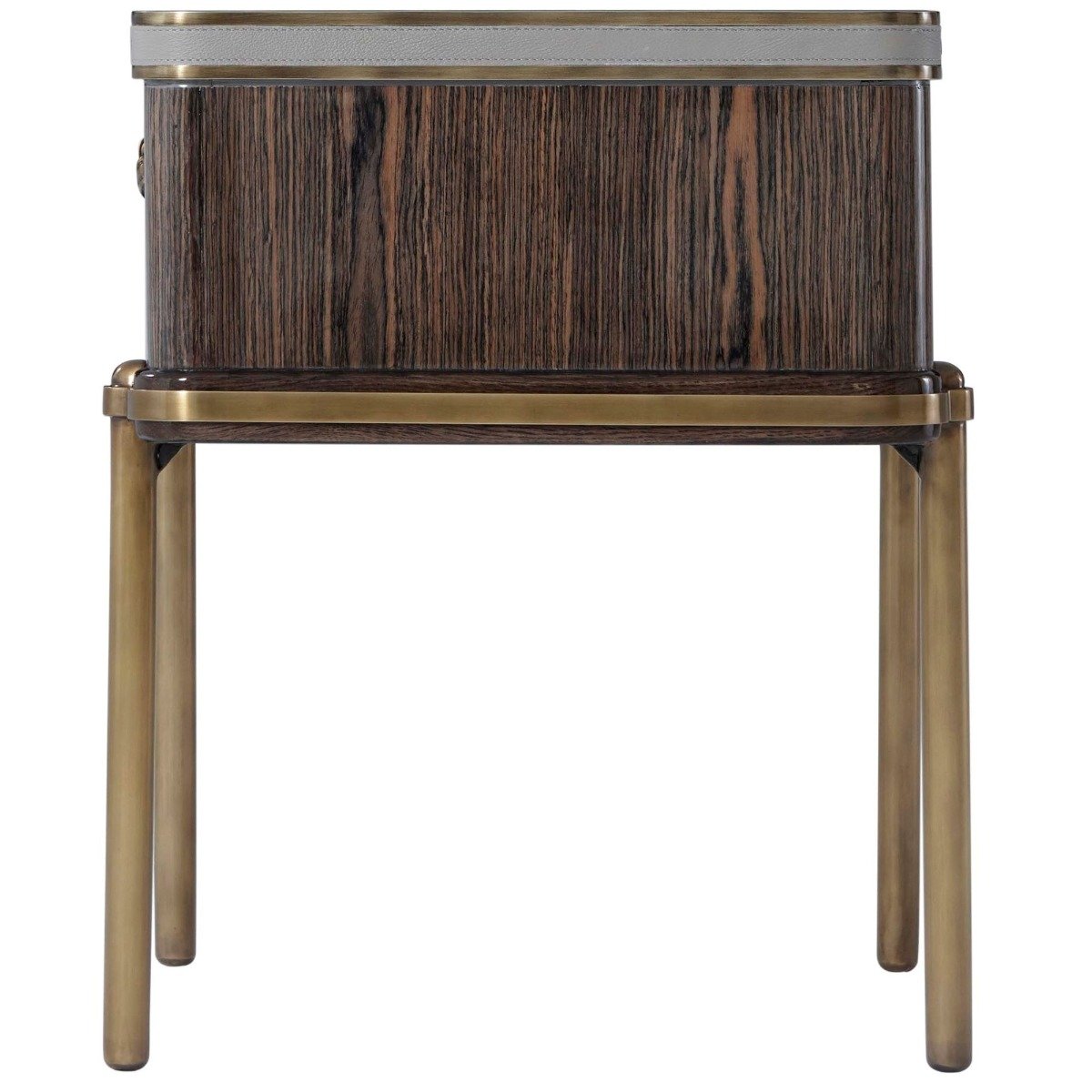 Iconic Bedside Table in Veneer by Theodore Alexander