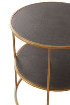 Side Table Tripp in Brushed Brass by Theodore Alexander