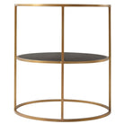 Side Table Tripp in Brushed Brass by Theodore Alexander