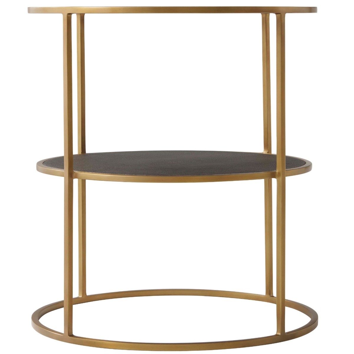 Side Table Tripp in Brushed Brass by Theodore Alexander
